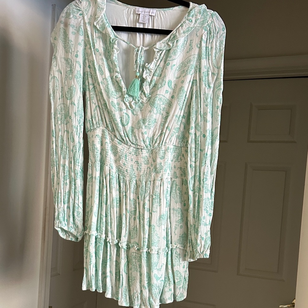 House of Harlow 1960 Mint Green Paisley Dress